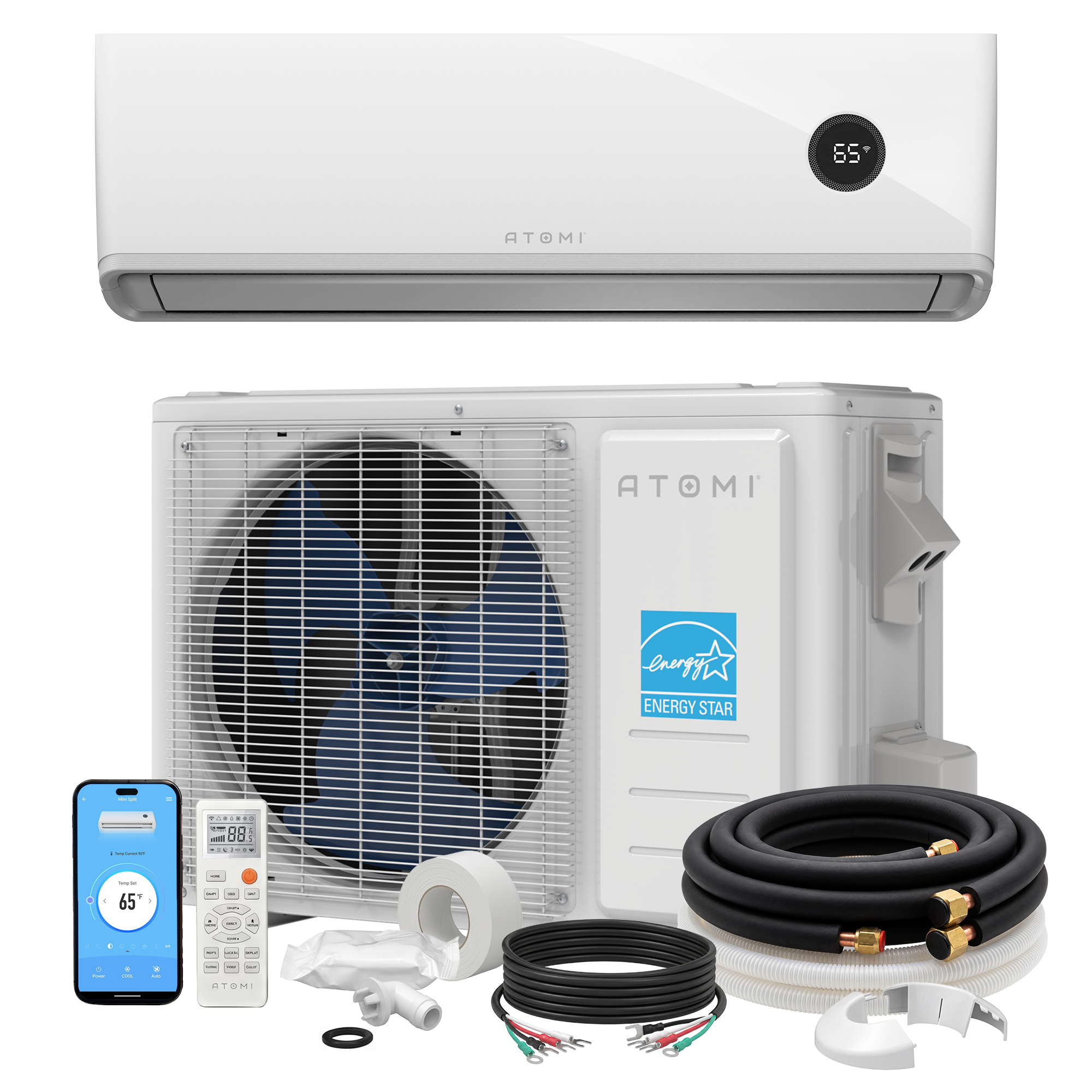 12K BTU Tempestas Inverter Ductless Mini-Split Air Conditioner and Heat Pump