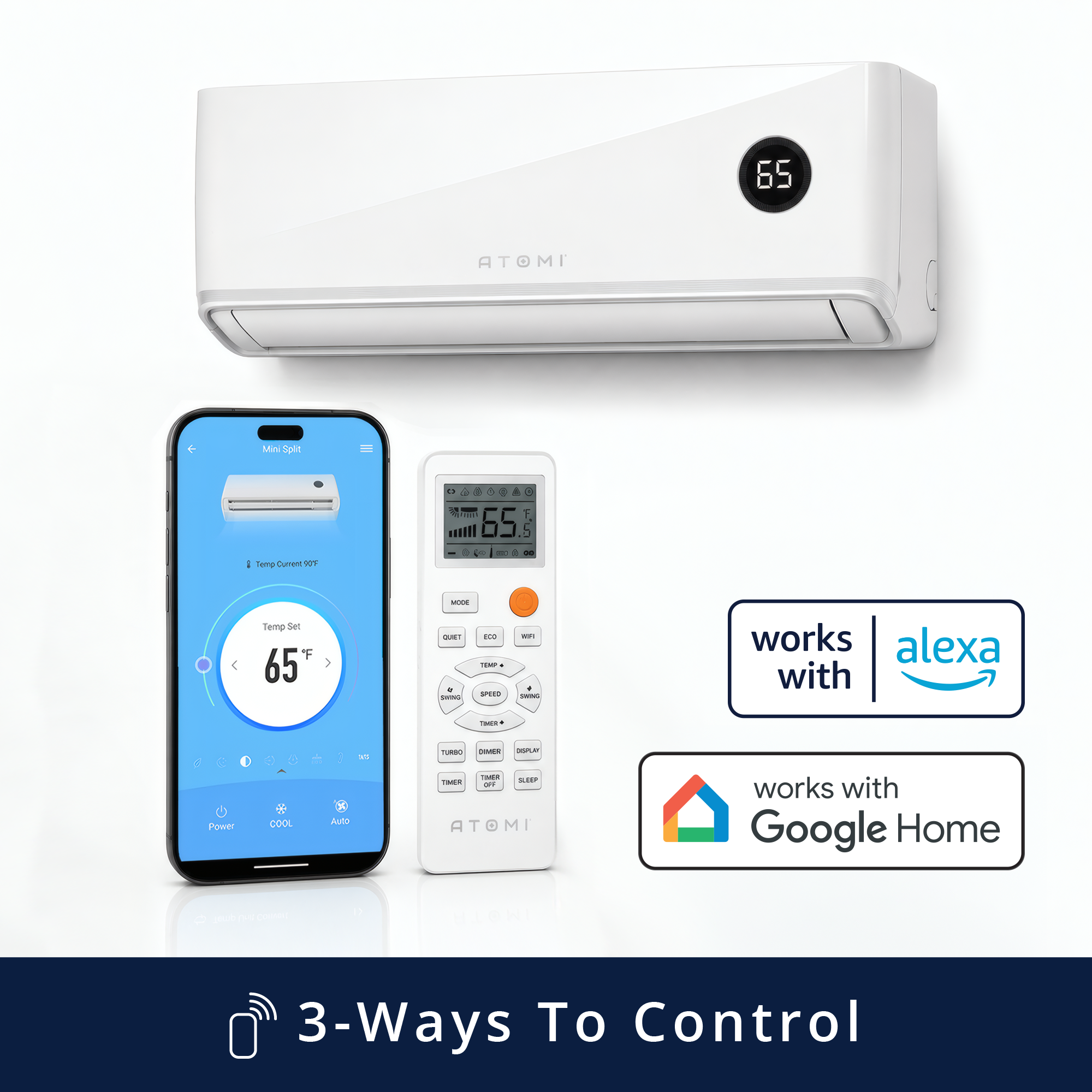 12K BTU Tempestas Inverter Ductless Mini-Split Air Conditioner and Heat Pump