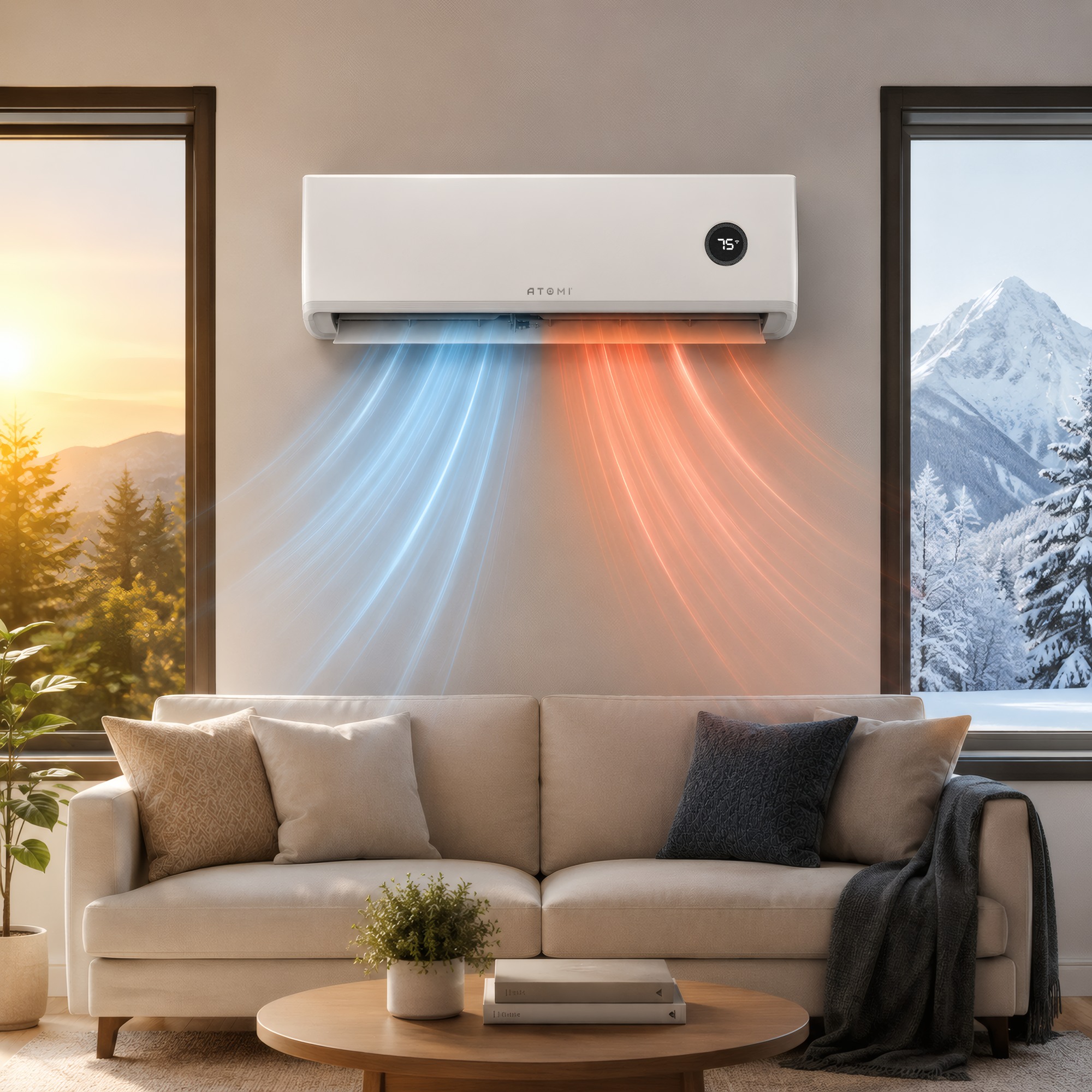 12K BTU Tempestas Inverter Ductless Mini-Split Air Conditioner and Heat Pump