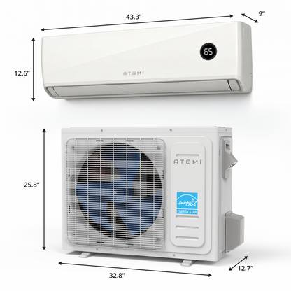 18K BTU Tempestas Inverter Ductless Mini-Split Air Conditioner and Heat Pump