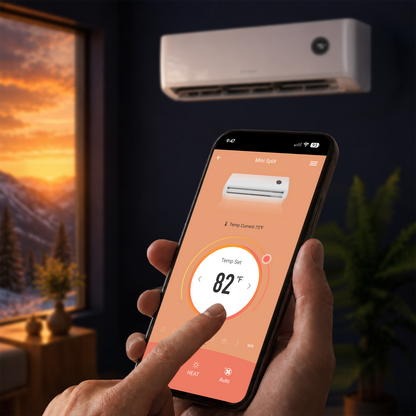 18K BTU Tempestas Inverter Ductless Mini-Split Air Conditioner and Heat Pump