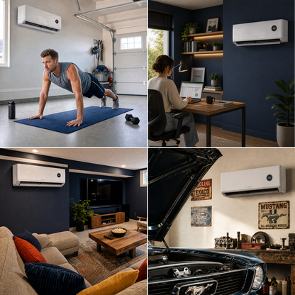 18K BTU Tempestas Inverter Ductless Mini-Split Air Conditioner and Heat Pump