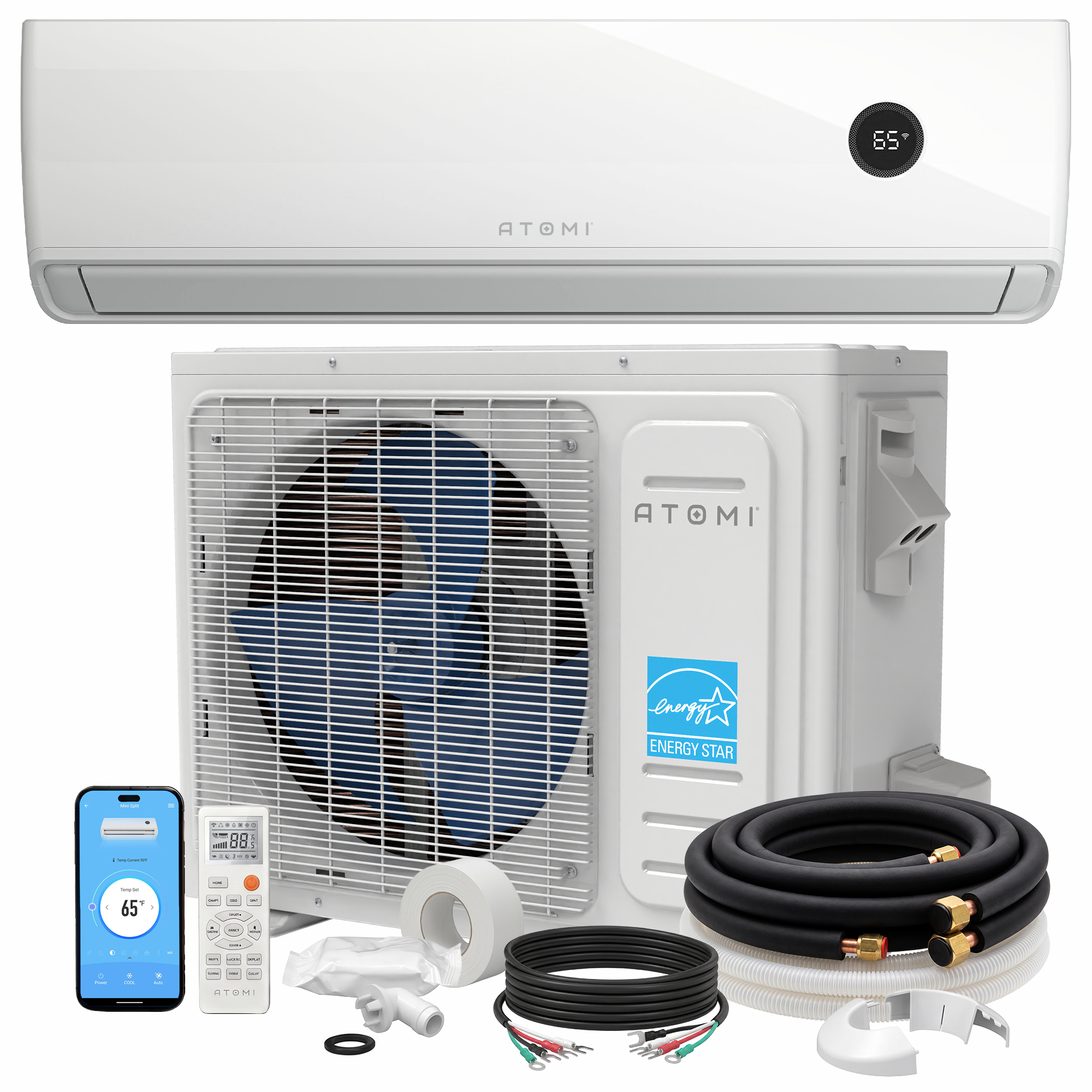 18K BTU Tempestas Inverter Ductless Mini-Split Air Conditioner and Heat Pump