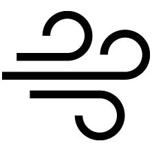 Icon representing fan speed control feature in the app for adjusting airflow levels.