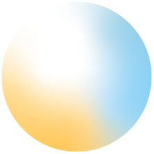 Icon representing tunable white lighting control, allowing users to adjust color temperature from warm to cool.